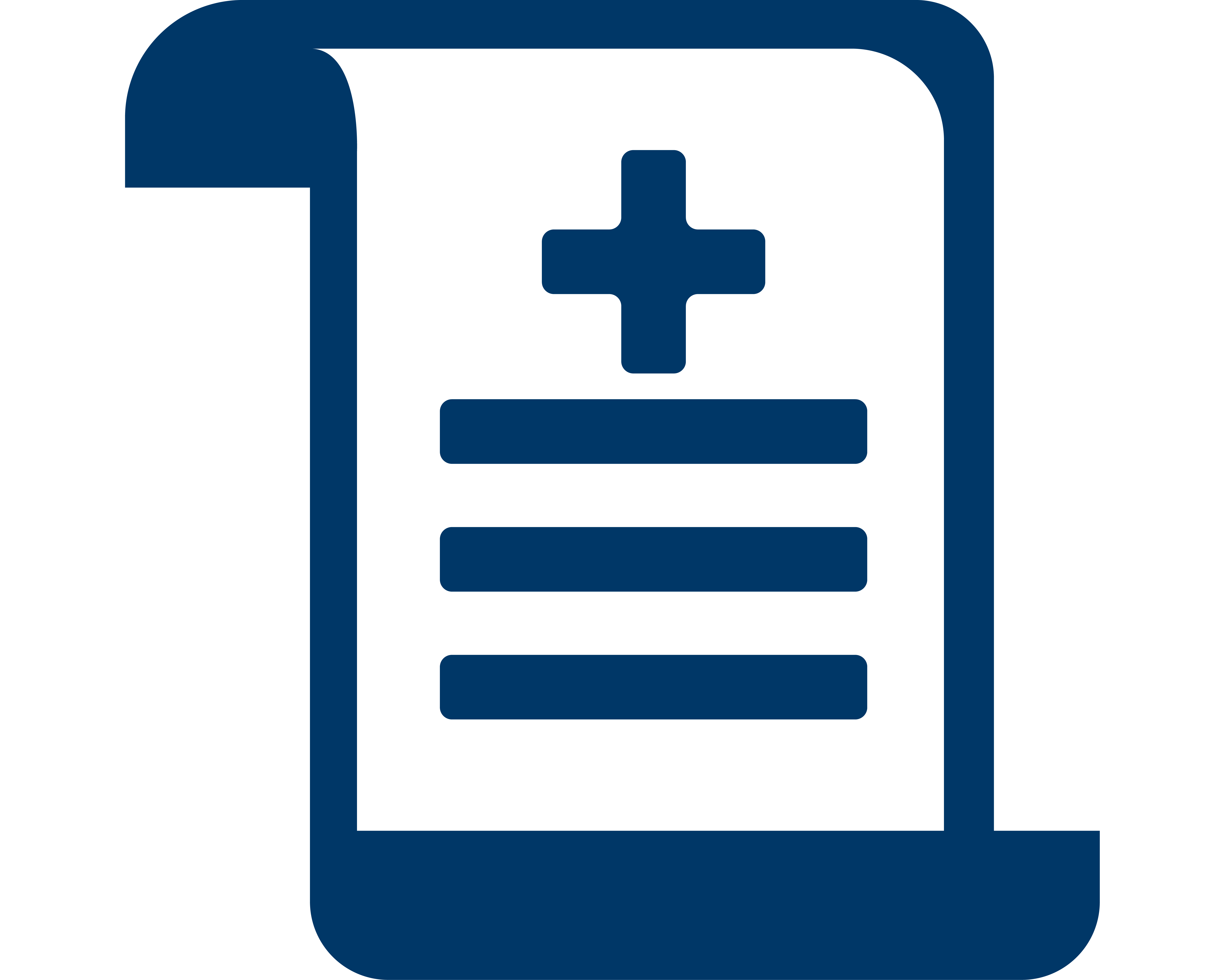 blue health paper icon