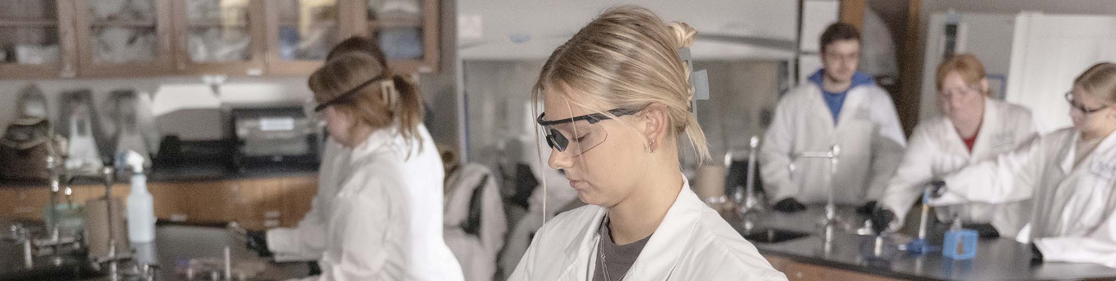 Students in chemistry lab