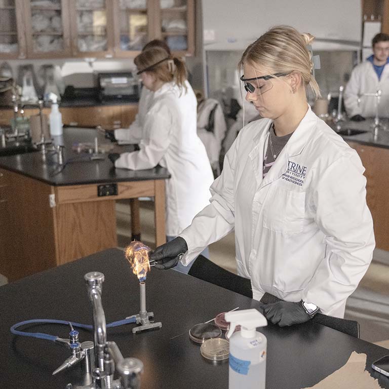 Students in chemistry lab