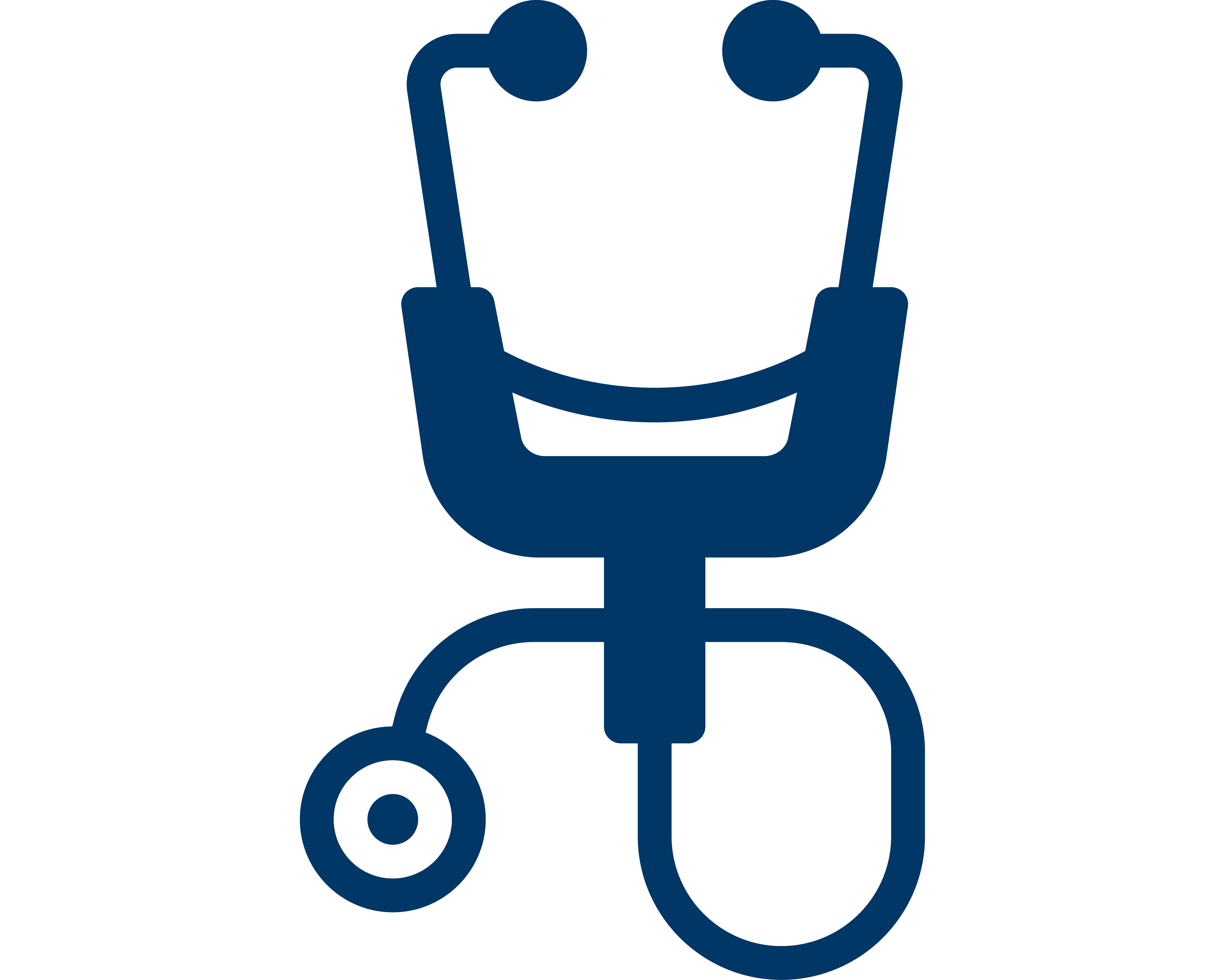 blue stethoscope icon