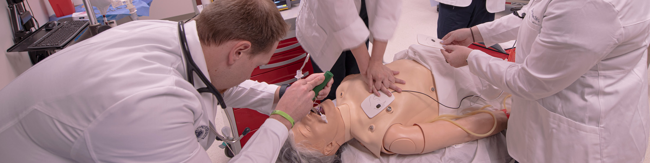 Student with patient