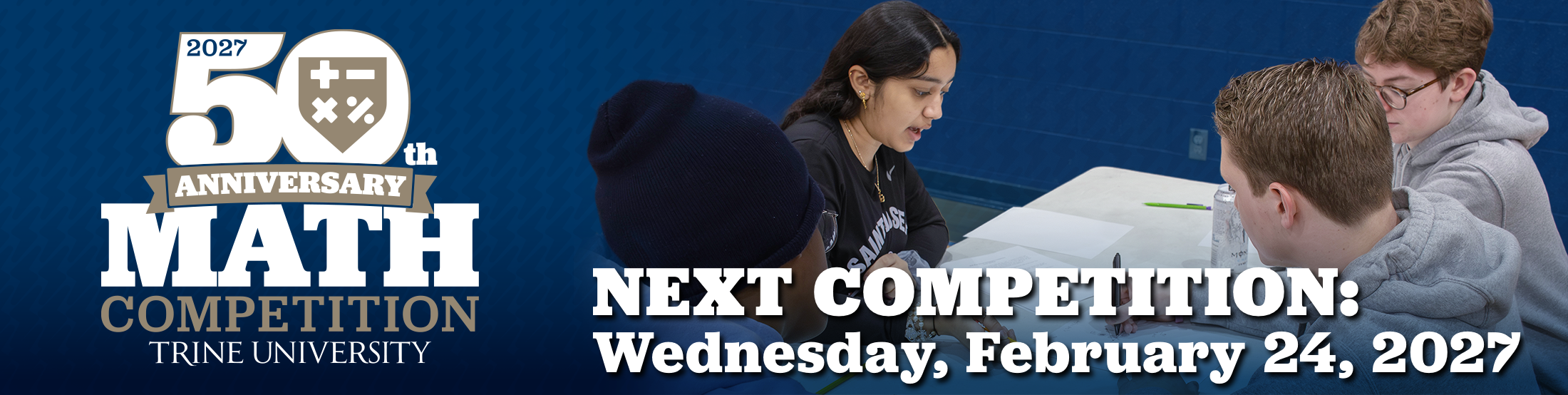50th anniversary math competition header