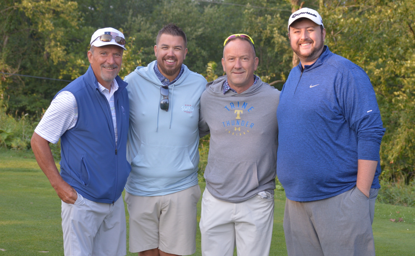 alumni and friends at the scholarship golf outing