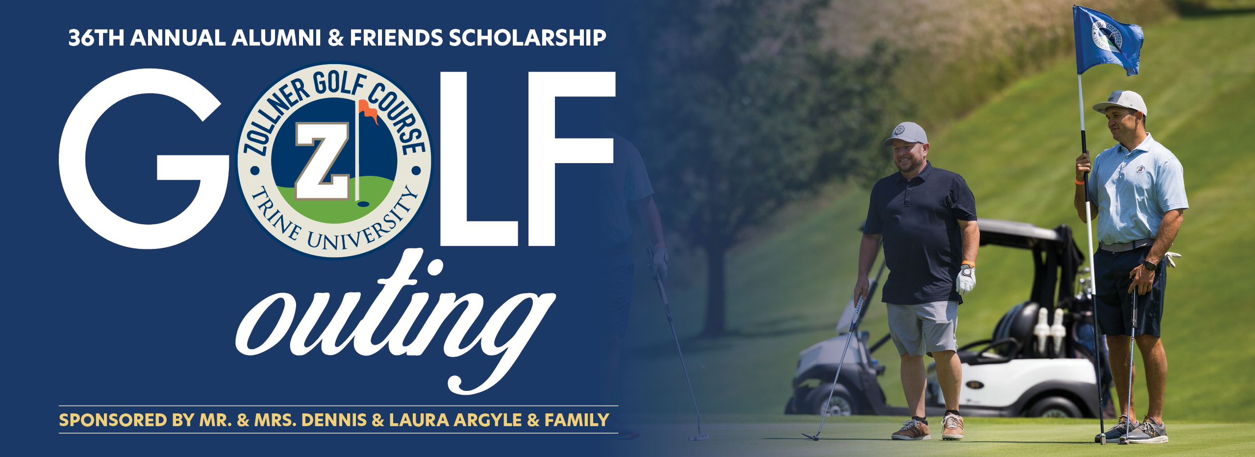 36th annual alumni and friends scholarship golf outing logo
