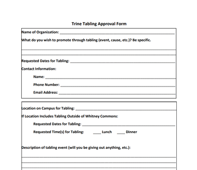 budget request form