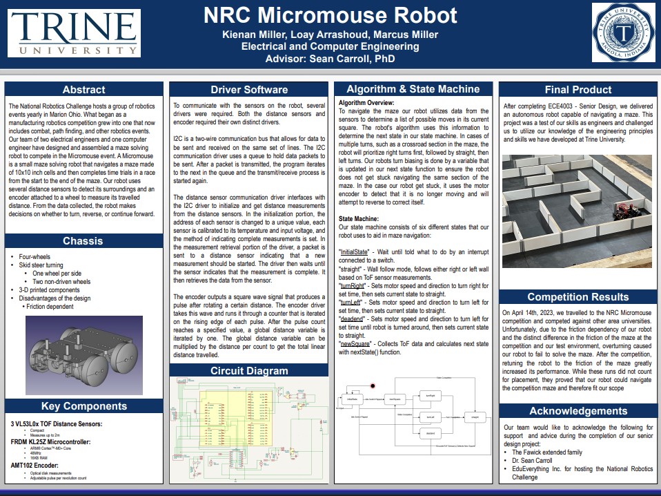 nrc micromouse robot poster