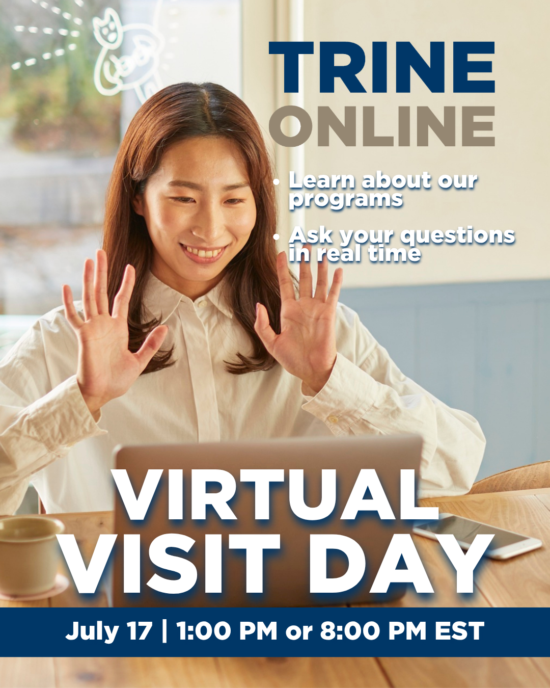 Virtual Visit Day, July 17th @ 1 pm and 8 pm