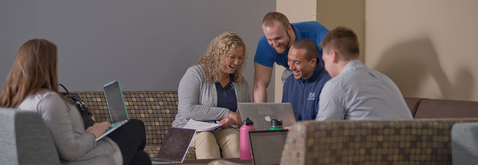 Students working in a group