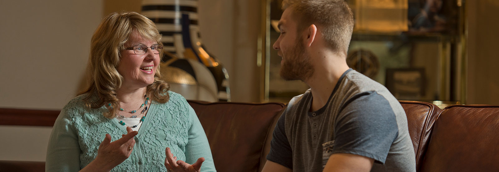 Deb Helmsing with Student