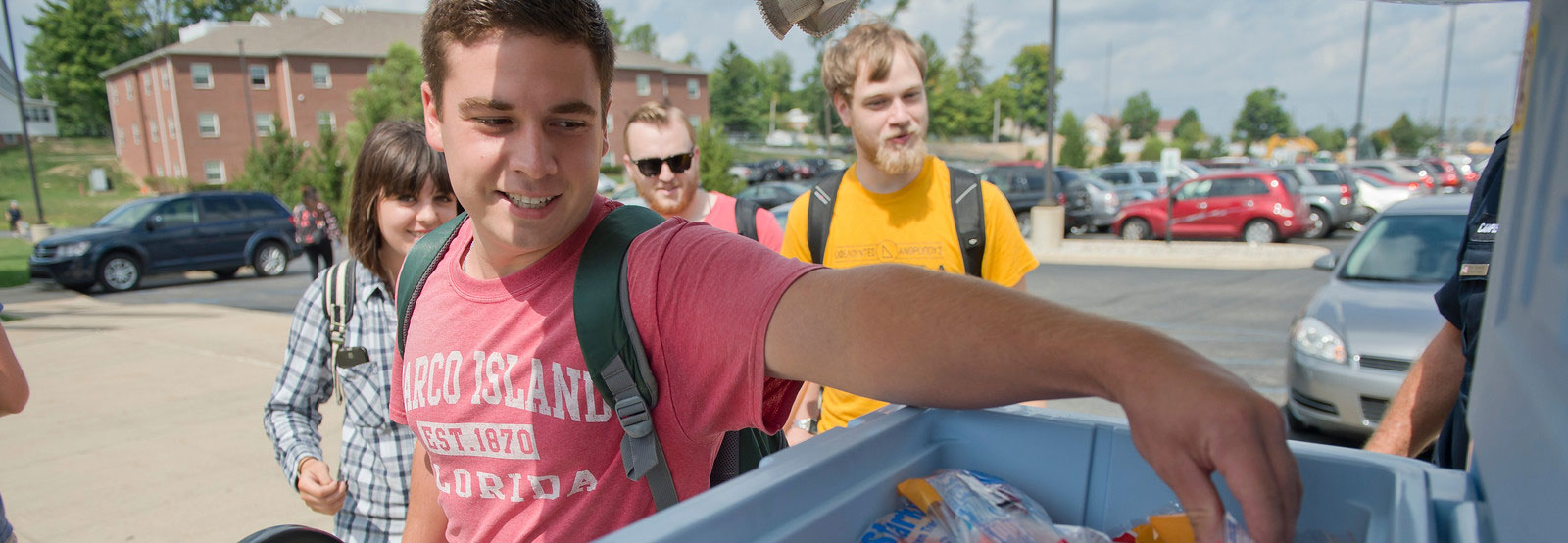 Student reaching for ice creamTrine Cares Resources