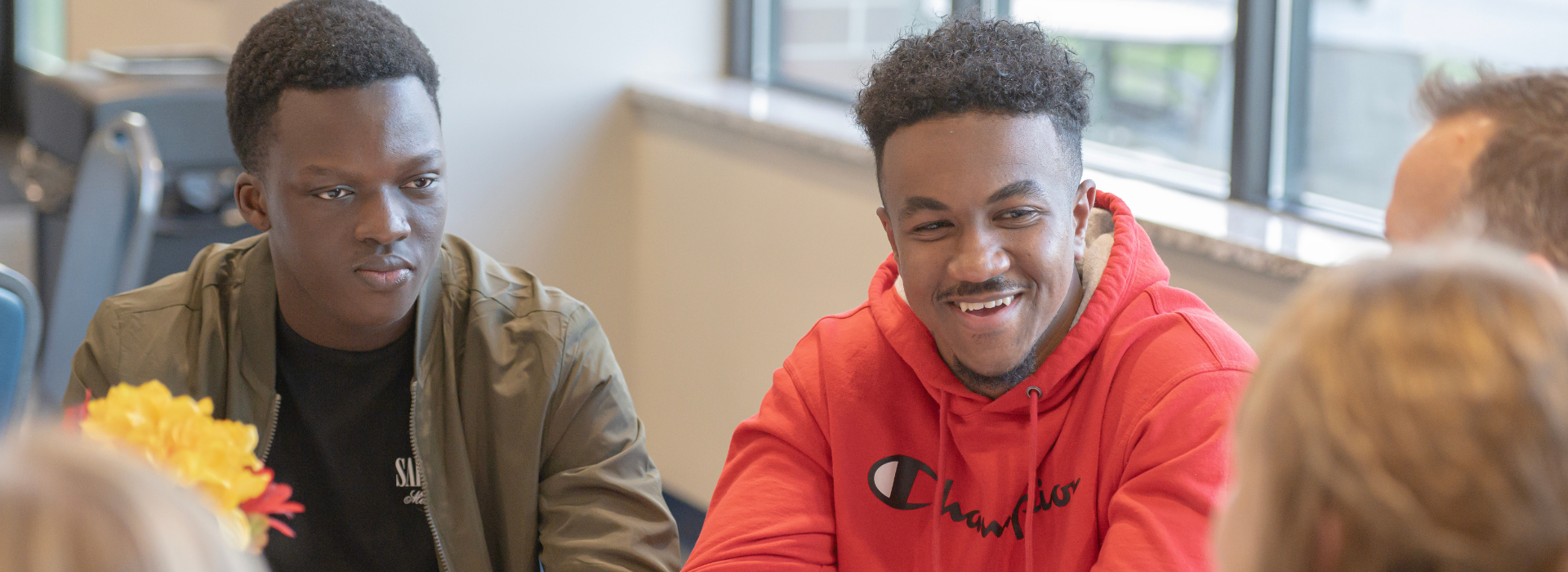 students smiling