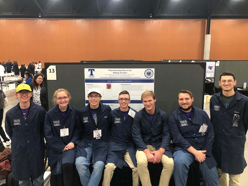 Trine teams excel at AIChE Student Conference