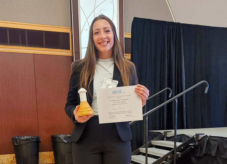 Trine takes two top awards at AIChE regionals