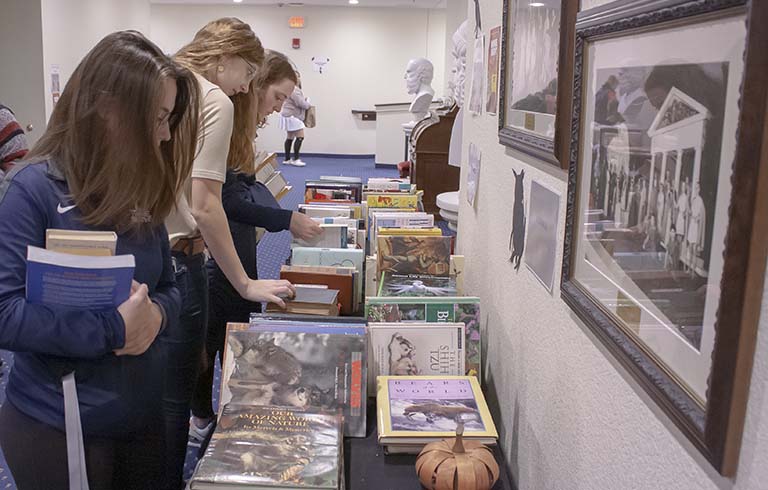 Students at Book Night