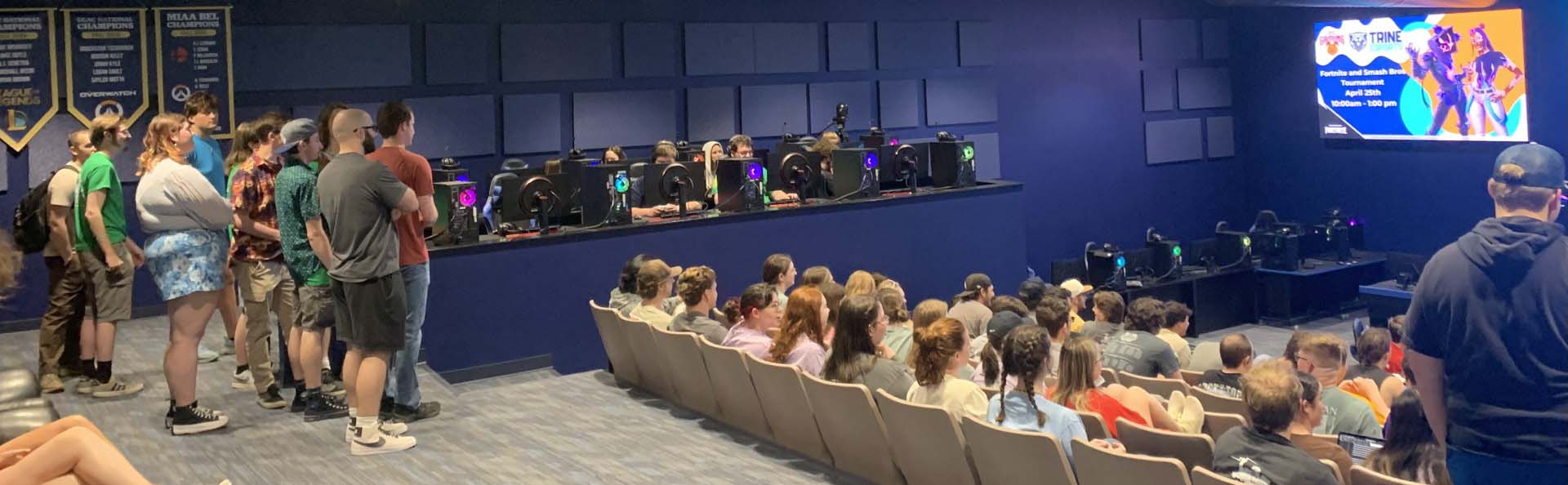 Students in esports arena