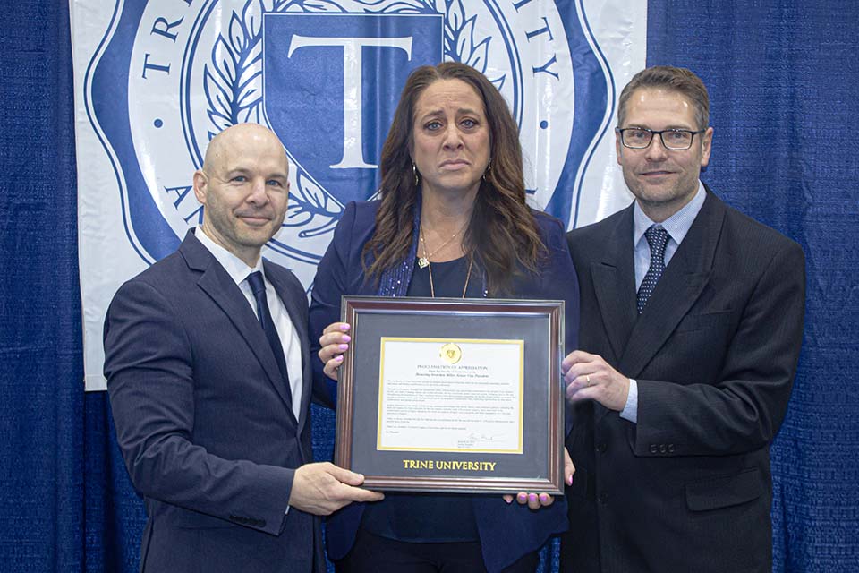 Dr. Kline, Gretchen Miller and Dr. Kolar