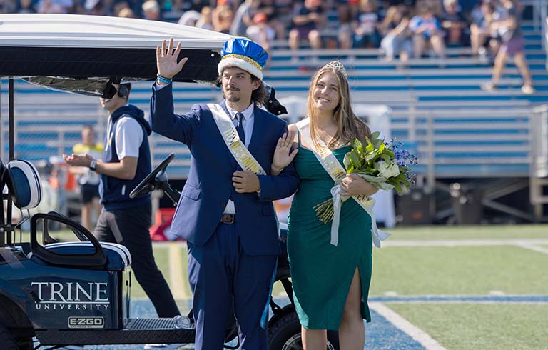 2025 Trine University Homecoming King and Queen