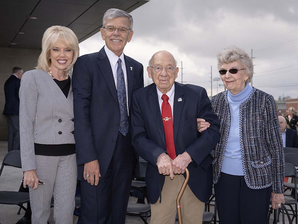 Dr. and Mrs. Brooks with John and Mary Pellegrino