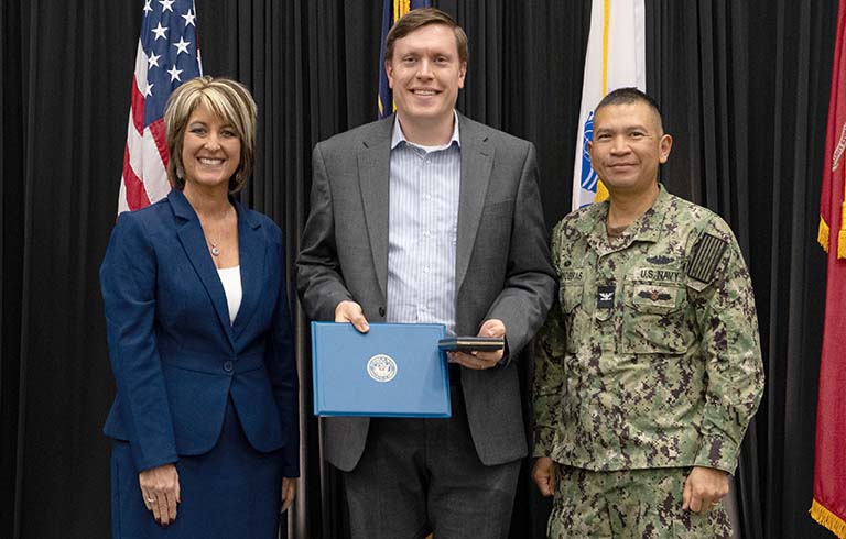 Dr. Angie Lewis, Alexander Ray and Capt. Rex Boonyobhas