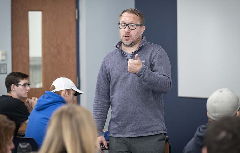 Dr. Jeremy Rentz teaching