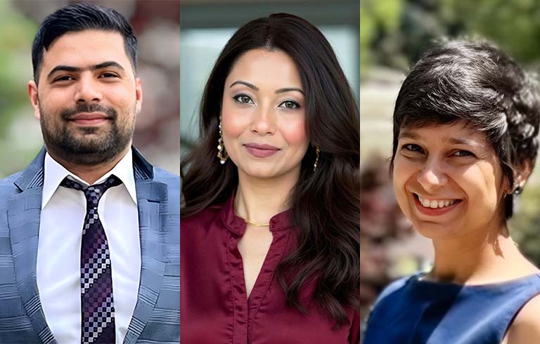 Gaganpreet Hundal, Ph.D., Rashmi Khondker and Amrita Bhattacharjee.