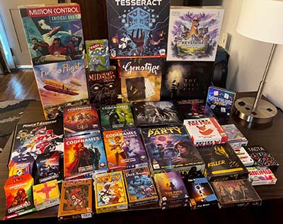 Assortment of board games