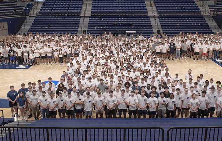 Students in Power T formation