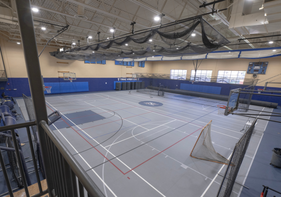 indoor recreational gym in hershey hall