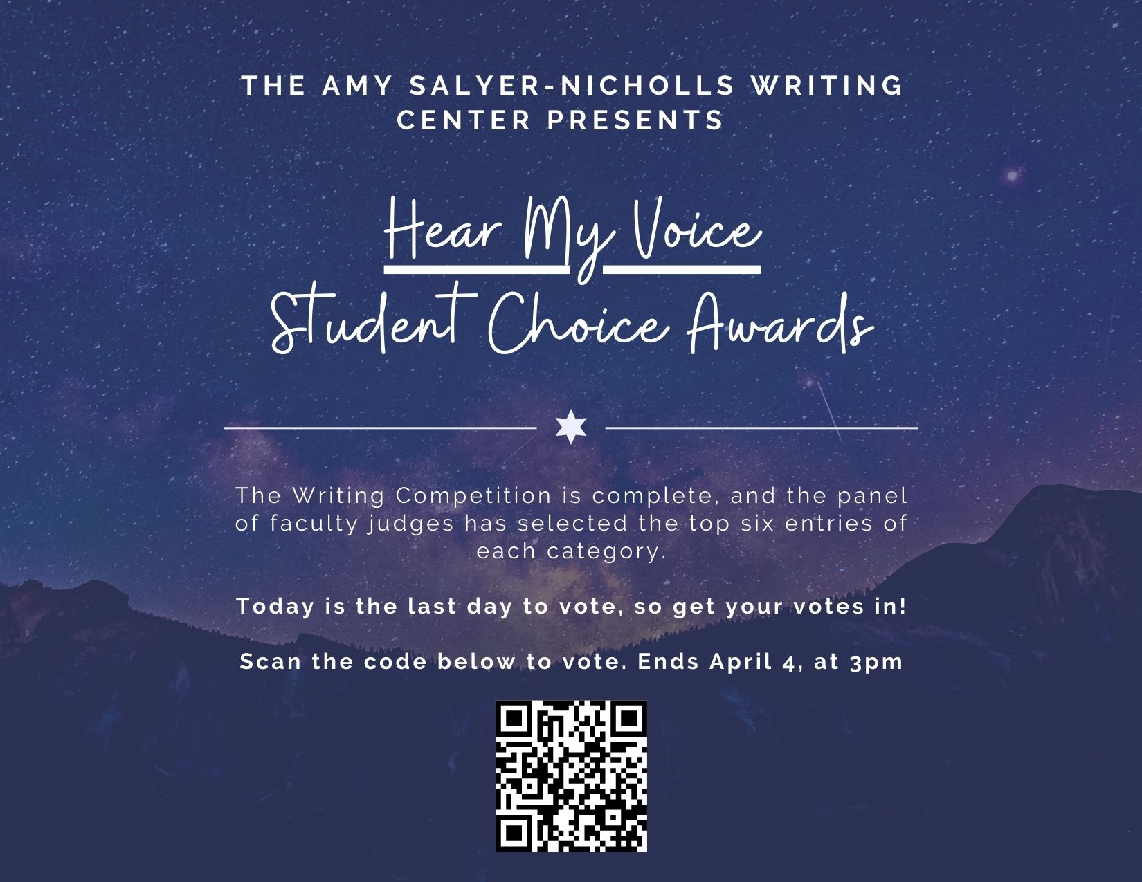 Last day to vote student choice