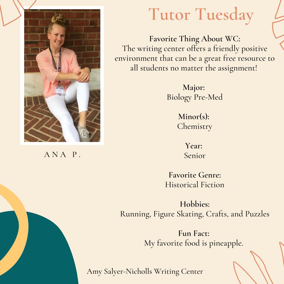 Tutor Tuesday: Ana