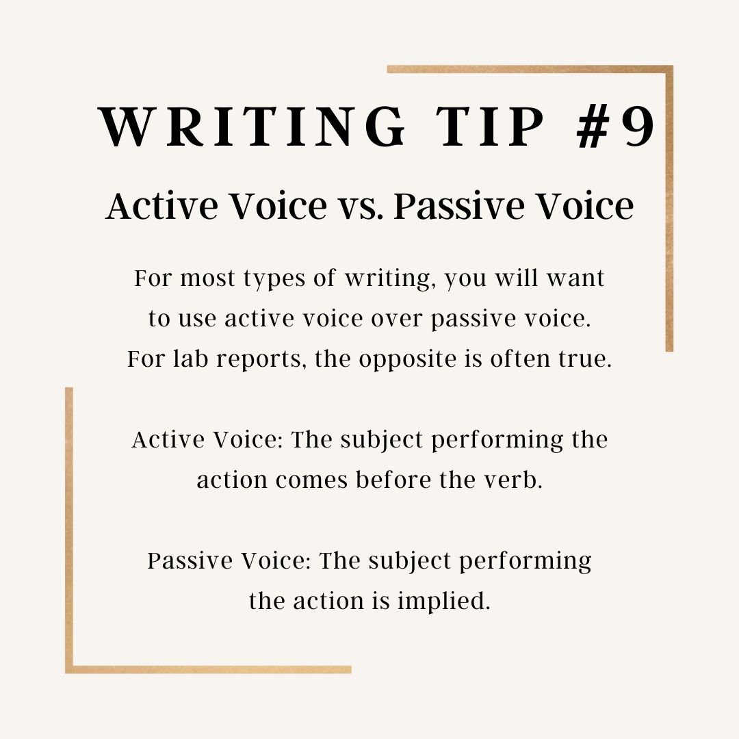 Writing Tip #9